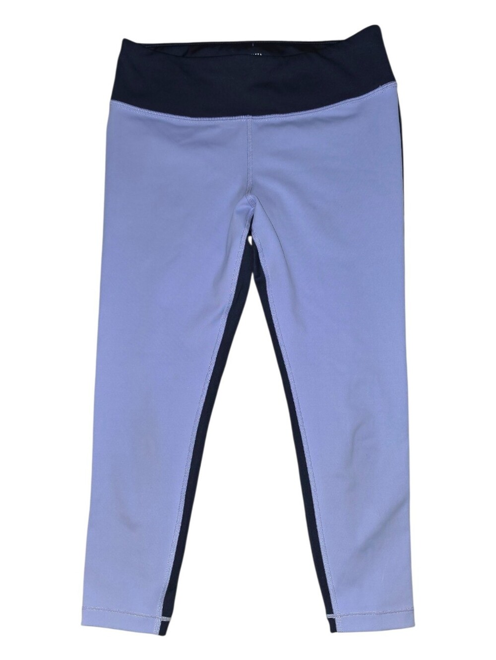 Athleta Girls Periwinkle And Navy Spring It On Capri Leggings - L/12